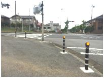 鉄製ポール導入事例（県内）